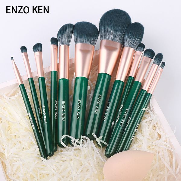 

enzo ken makeup brushes set powder foundation eyeshadow make up brushes cosmetics soft synthetic hair with case