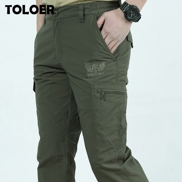 

cargo waterproof pants men tactical quick dry trousers spring summer men's outdoor sports camping trekking fishing pants men 4xl 201014, Black