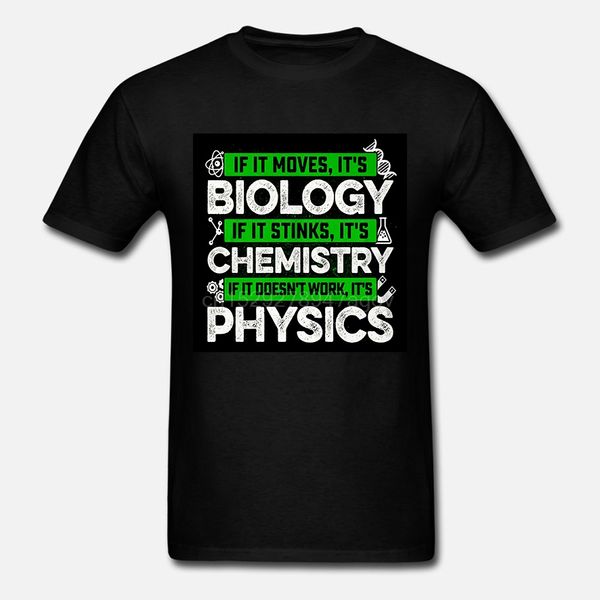 

биология химия физика наука - если movesits tagless tee t-shirt