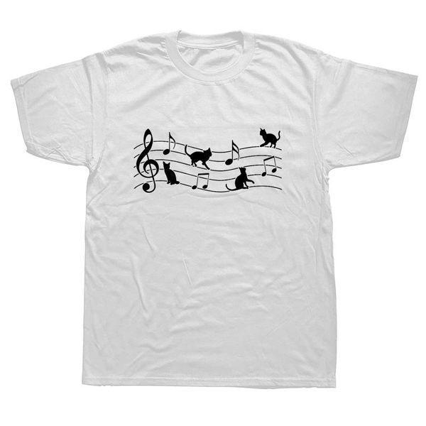 

cat music funny t shirts men summer cotton harajuku short sleeve o neck streetwear black t-shirt