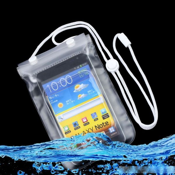 

waterproof dry bag mobile phone case transparent with scrub wholesale