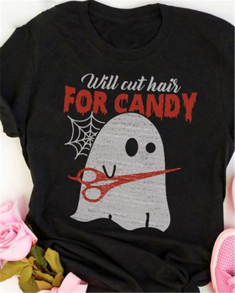 

will cut hair for cady halloween men t-shirt s-3xl vintage graphic tee shirt