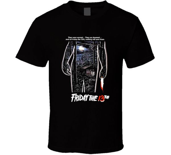 

пятница, 13-е 80-е horror movie классический mens черная футболка с коротким рукавом тройник hip hop tee футболка верхней тройник