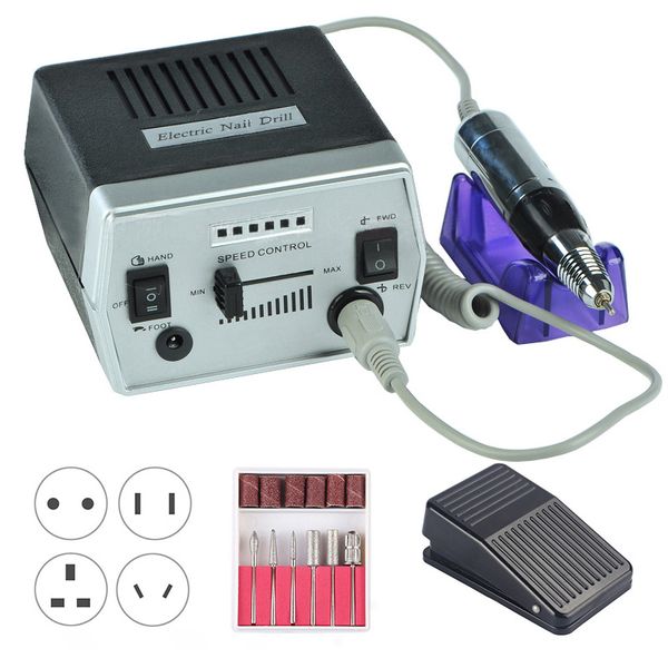 

nail drill & accessories 35000rpm electric machine set pedicure manicure strong equipment tools salon milling cutter file
