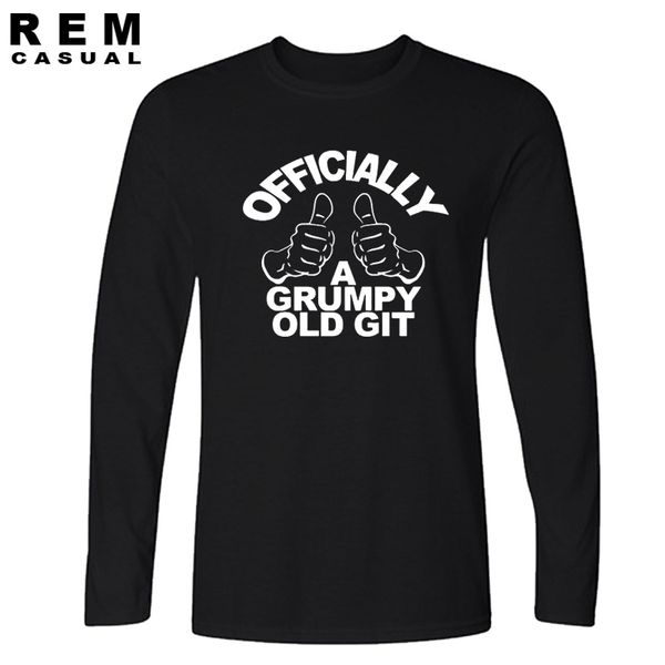 

officially a grumpy old git. birthday gift funny mens t shirts fashion custom tshirts men print long sleeve t-shirts tees