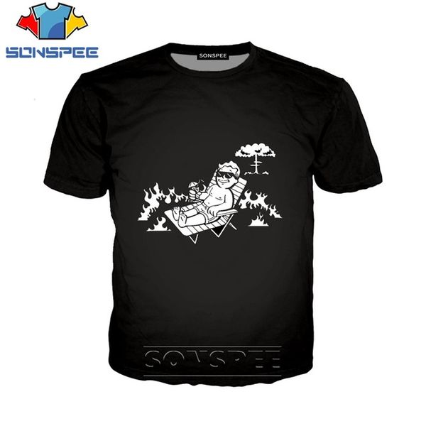 

fallout 4 character gmae 3d print shirts graphic harajuku plus size men clothing