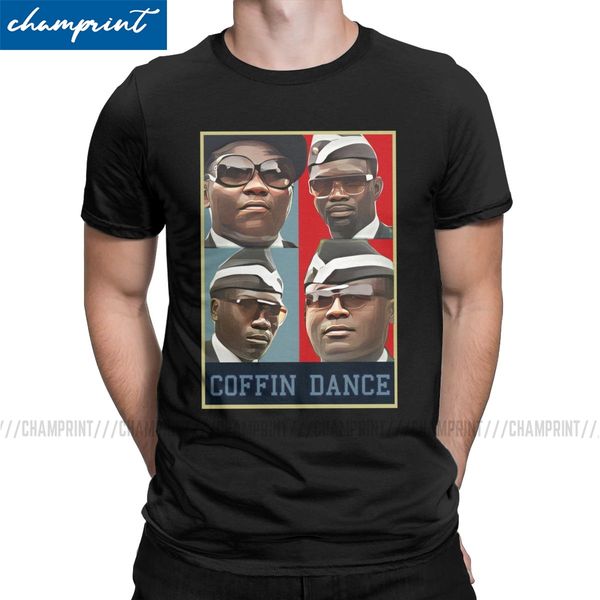 

урожай coffin танец футболка мужчина 2020 смешных meme t shirt funeral dance with ларец нес гроб майк идеи подарка
