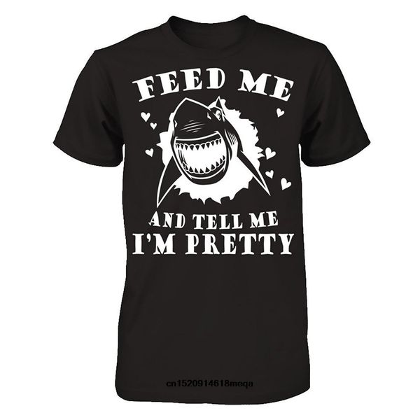 

funny t shirts summer mens feed me and tell me i'm pretty t-shirt
