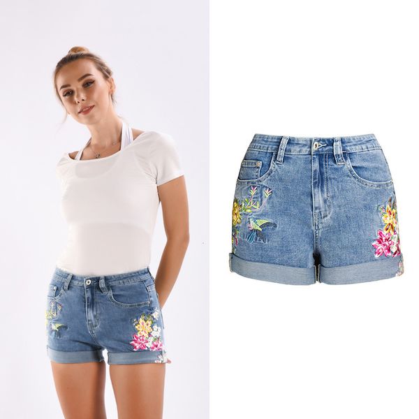 

streetwear high waist wide leg denim shorts for women embroidery jean shorts office lady summer korean style loose short, White;black