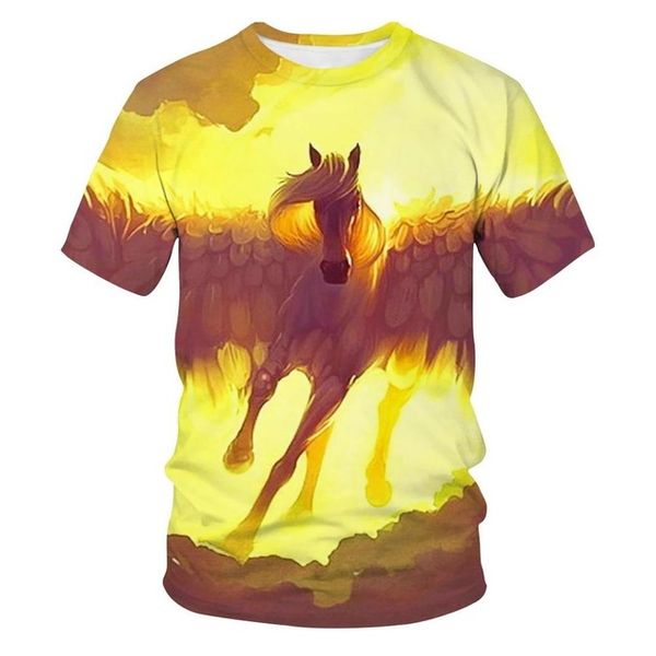 

3d anime man boys girl clothing glow cartoon horse men joker 3d print shirts humor graphic harajuku men clothing