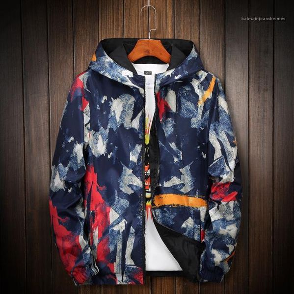 

jacket fashion long sleeve reversible hooded thin jackets casual mens sportswear mens winter coats winter camouflage mens, Black;brown
