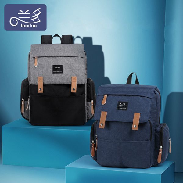 

land mommy diaper bags landuo mother large capacity travel nappy backpacks with changing mat convenient baby nursing bags mpb86