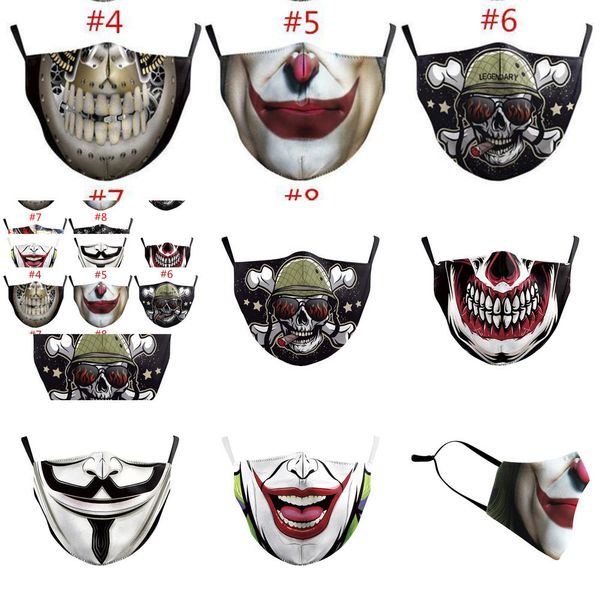 

хэллоуин дизайнерские face digital маска мода печать маска мужчина маскарад партия joker face dpfs1