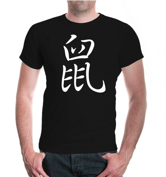 

2018 kurzarm t-shirt ratte-tierkreiszeichen rat sign zodiac