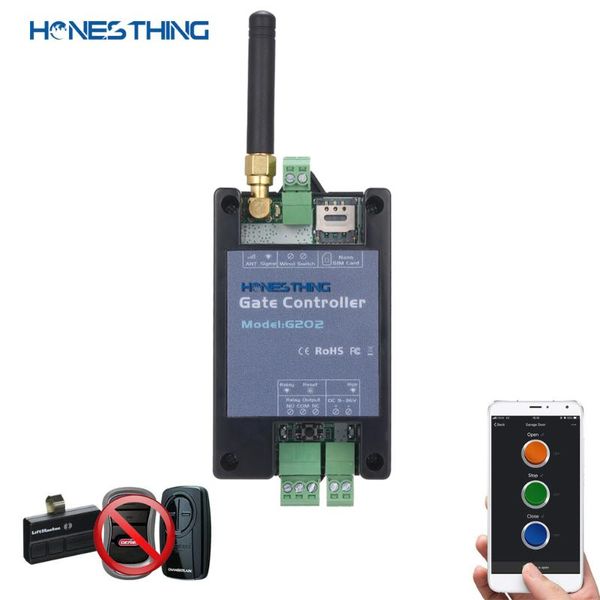 

fingerprint access control honesthing g202 gsm 2g 3g wireless gate opener relay switch for sliding swing garage remote by phone call