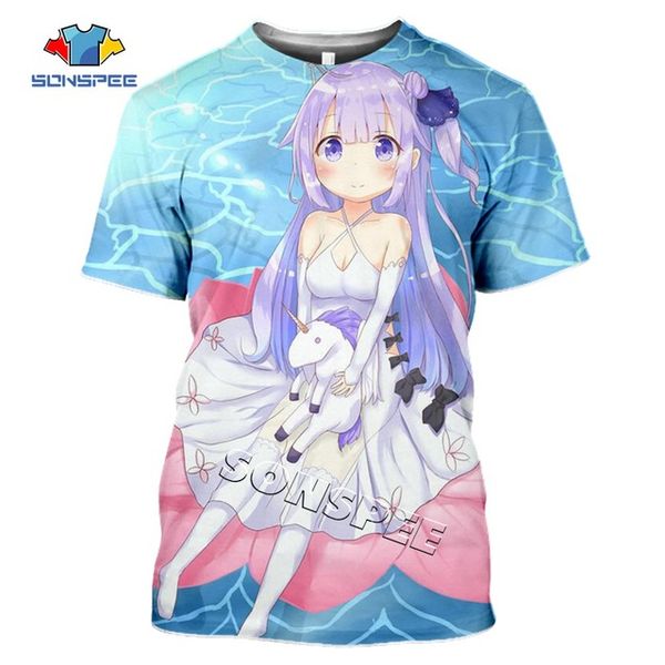 

anime games azur lane summer homme pullover clothing 3d print shirts comics hentai oversized men clothing