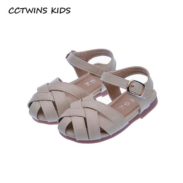 

cctwins kids shoes 2020 summer children fashion princess flat baby brand sandals girls pu leather shoes toddlers ps826, Black;red