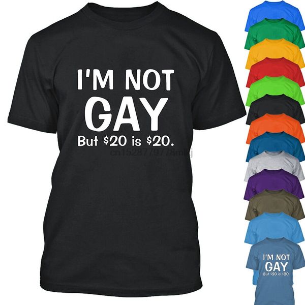 

i am not gay but 20 dollars is 20 dollars tshirt funny party tee shirt the best