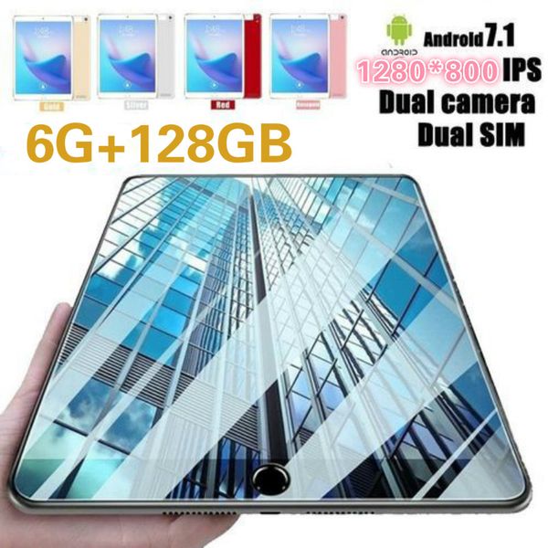 

2020 новый 10,1-дюймовый android 8,0 10 ядро 6g + 128gb wifi планшетный пк встроенный 4g phone call dual sim-карты таблетки wifi bluetooth
