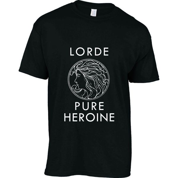 

новый lorde pure героиня новая зеландия art pop singer men t-shirt размер s-5xl подарков версия для печати t-shirthip хоп tee shirtnew прибы