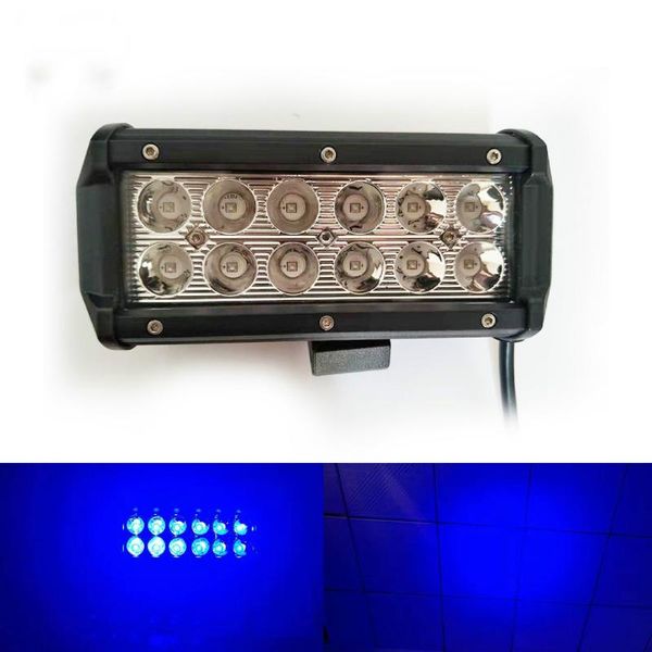 

36wled work light strip light 7-inch 12 beads car spotlight truck alarm blue