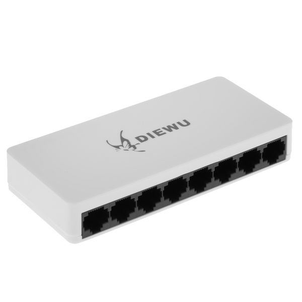 

8 портов fast ethernet коммутатор desktop сетевой разветвитель концентратор lan подключи и играй