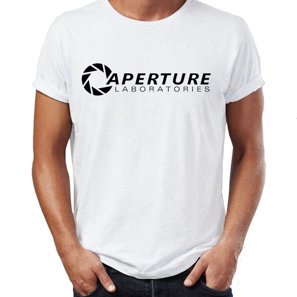 

мужская тенниска портал aperture science gaming gamer работа высокий tee