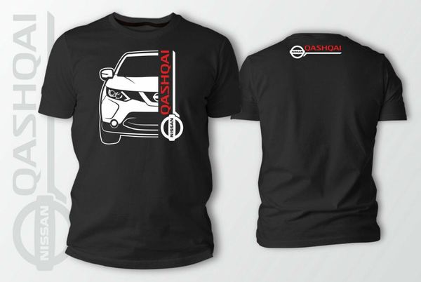 

double side niss qashqai j11 2014 car auto black t-shirt brand 2019 short sleeve designs selling men cool t shirts