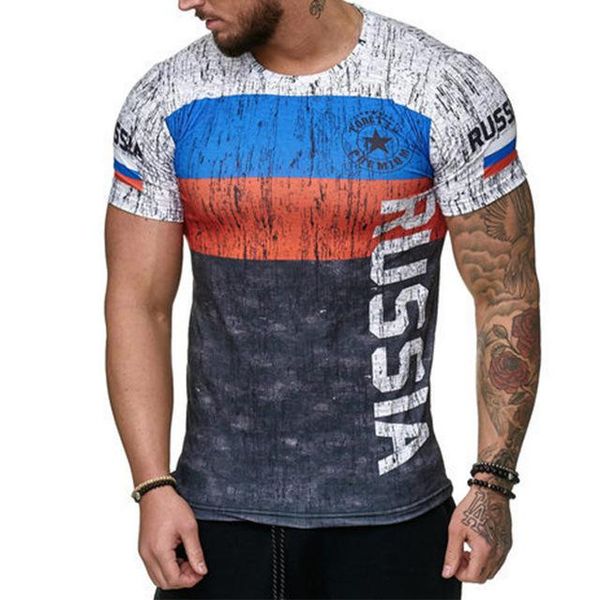 

summer spanish flag jerseys men swedish letter breathable 3d print shirts harajuku comics comics men clothing