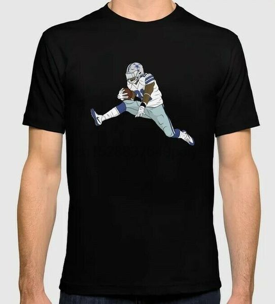 

cowboys ezekiel elliott zeke hurdling black t shirt