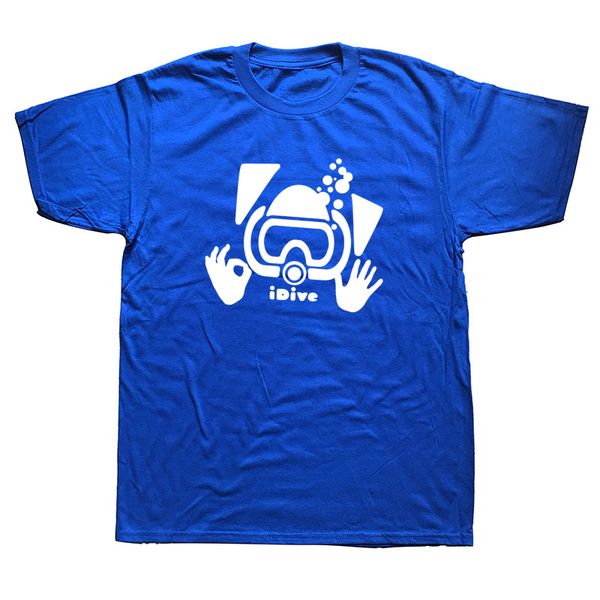 

подводное погружение смешной graphic t-shirt mens casual стиль короткие рукава крупногабаритные streetwear хип-хоп футболки boyfriend подарк