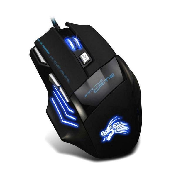 

usb проводная игровая мышь 5500dpi led optical 7 кнопки gamer компьютера мыши для компьютеров ноутбуков настольных пк