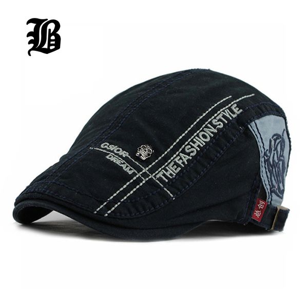 

visors [flb] fashion spring autumn skull beret buckle flat caps vintage solid warmer berets leisure boinas hat for womens mens, Blue;gray