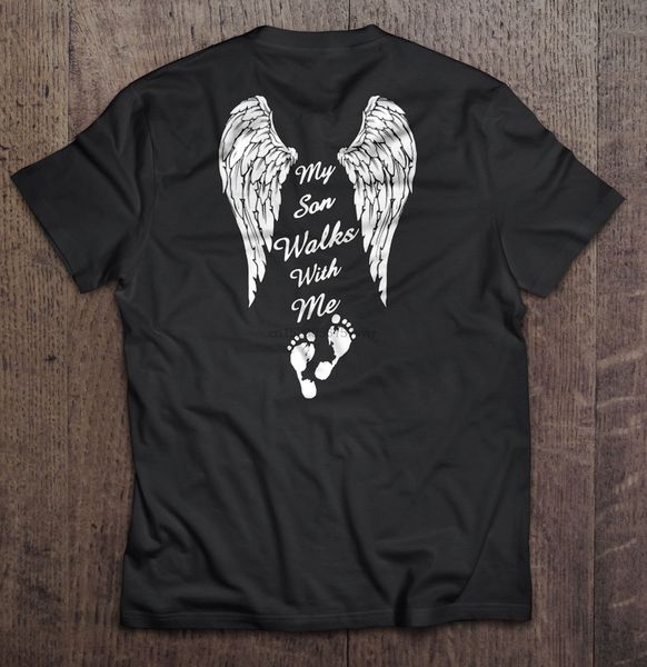 

men t shirt my son walks with me women t-shirt