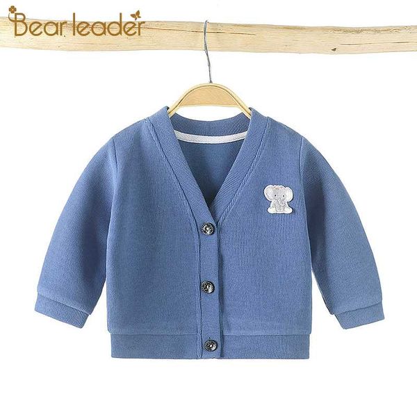 

bear leader kids girls autumn cartoon knitted sweaters 2020 new fashion baby boys lovely sweater children cute costumes suits, Blue