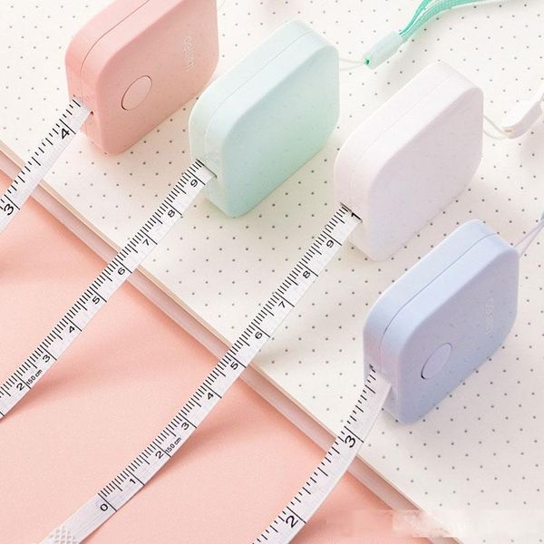 

1.5m mini measuring tape measure retractable metric belt colorful portable ruler centimeter inch children height ruler