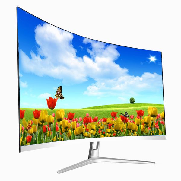 

flat screen 32 inch curved led computer monitor with vag hd