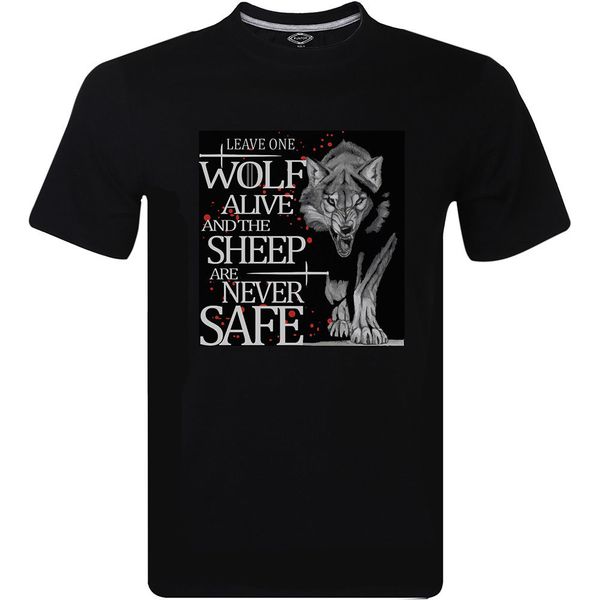 

leave one wolf alive - arya stark game thrones new fashion men men's cotton short sleeve tee shirts