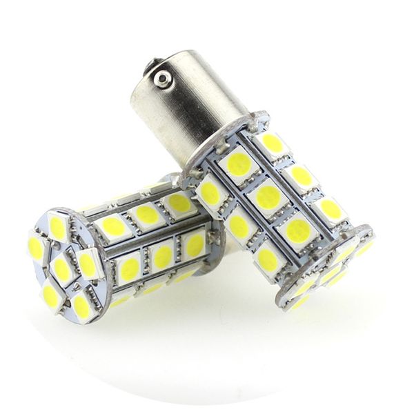 

2pcs p21w ba15s 1156 smd 27 led car turn light auto brake reserve signal lights lamps bulb dc 12v s25 p21w 1156 led lamps