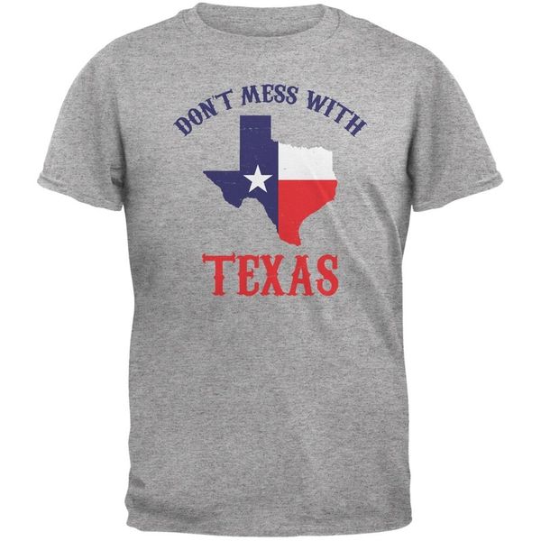 

don't mess with texas heather grey t-shirt