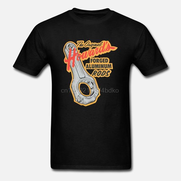

new vintage howard original forged rods rod mens black t-shirt size s-3xl