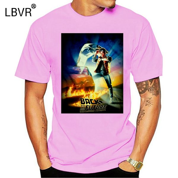 

back to the future плакат фильма marty mcfly men's t shirt часы delorean logo популярные tee shirt