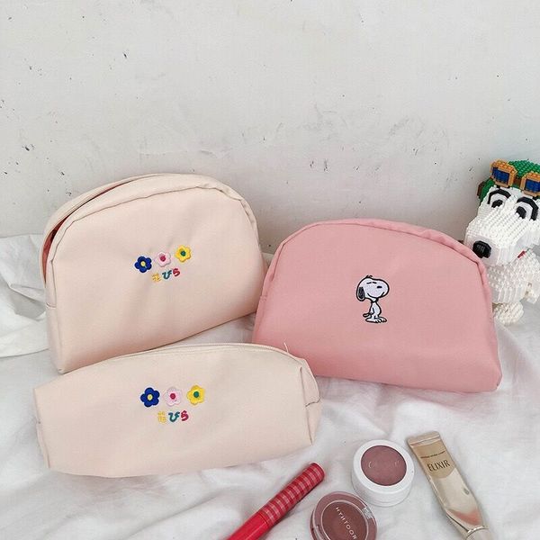

flower avocado girls cosmetic cases holder makeup bag toiletry bags travel pouch wash bag women daily make up bags korea ins