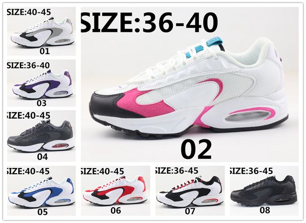 

2020 university red triax 96 mens running shoes 96s varsity royal particle grey triple black men women sports sneakers