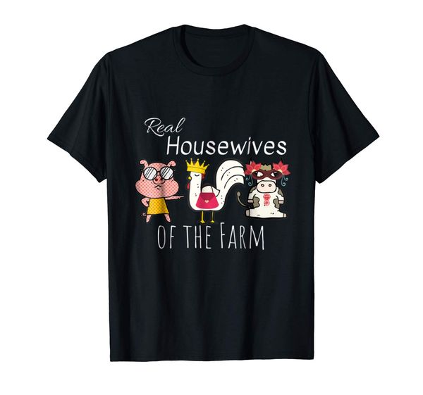 

funny farm animal shirt chicken cow pig housewife bling barn sleeve tee shirt homme t shirt print t-shirt men tee