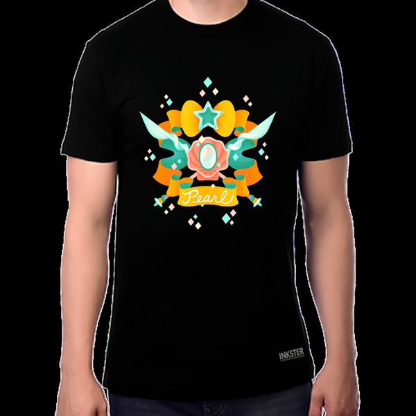 

shirt pearl t-shirt casual print fashion tee shirt