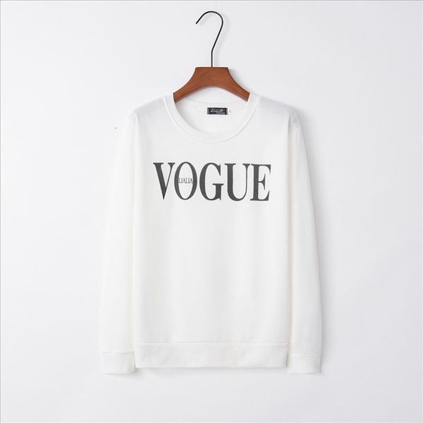 

письмо vogue 2020 горячие продажи новый дизайн толстовки толстовки женщины повседневная kawaii harajuku пот девушки европейский tops корейск, Black