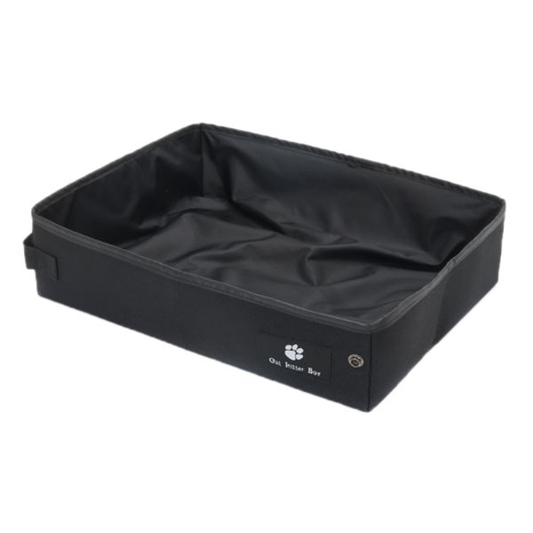 

portable pet litter box by travel collapsible toilet tray for cats, kittens