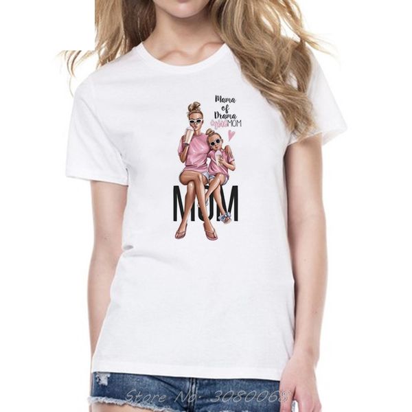

super mom female t-shirt mother's day harajuku kawaii white tshirt new arrival t shirt tee shirt mama korean clothing