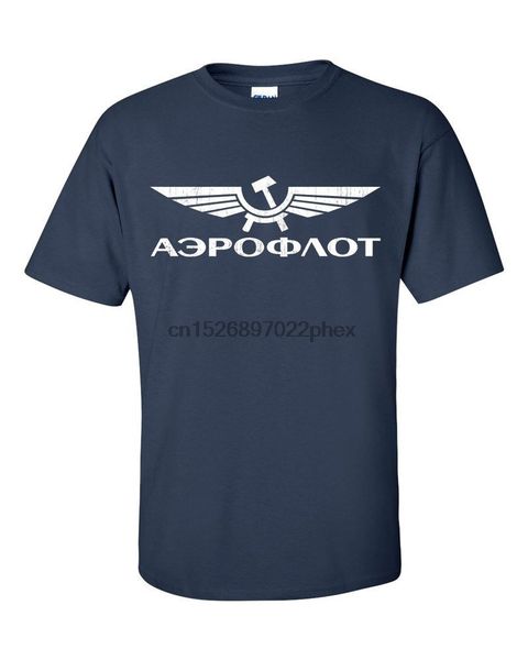

aeroflot distressed logo t-shirt men t shirt